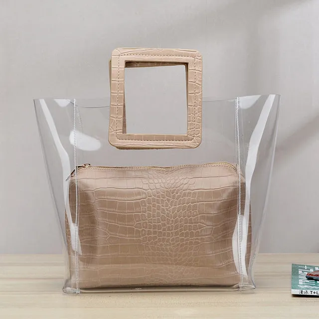 Addison Clear PVC Tote Bags - 4 Colors