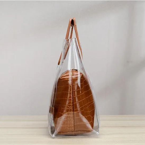 Addison Clear PVC Tote Bags - 4 Colors
