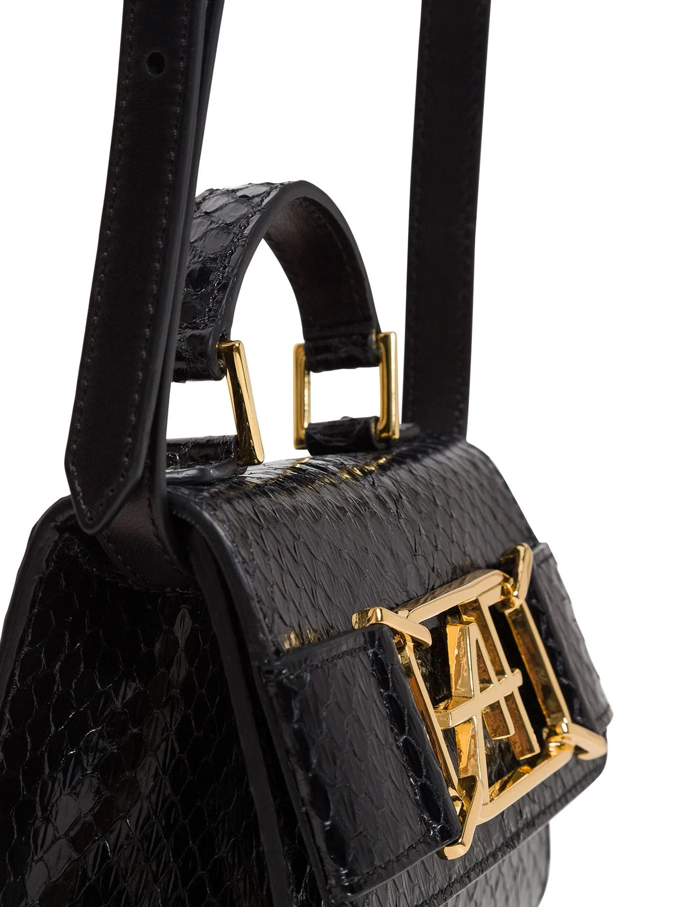 Alberta Ferretti Logo Plaque Embossed Mini Crossbody Bag
