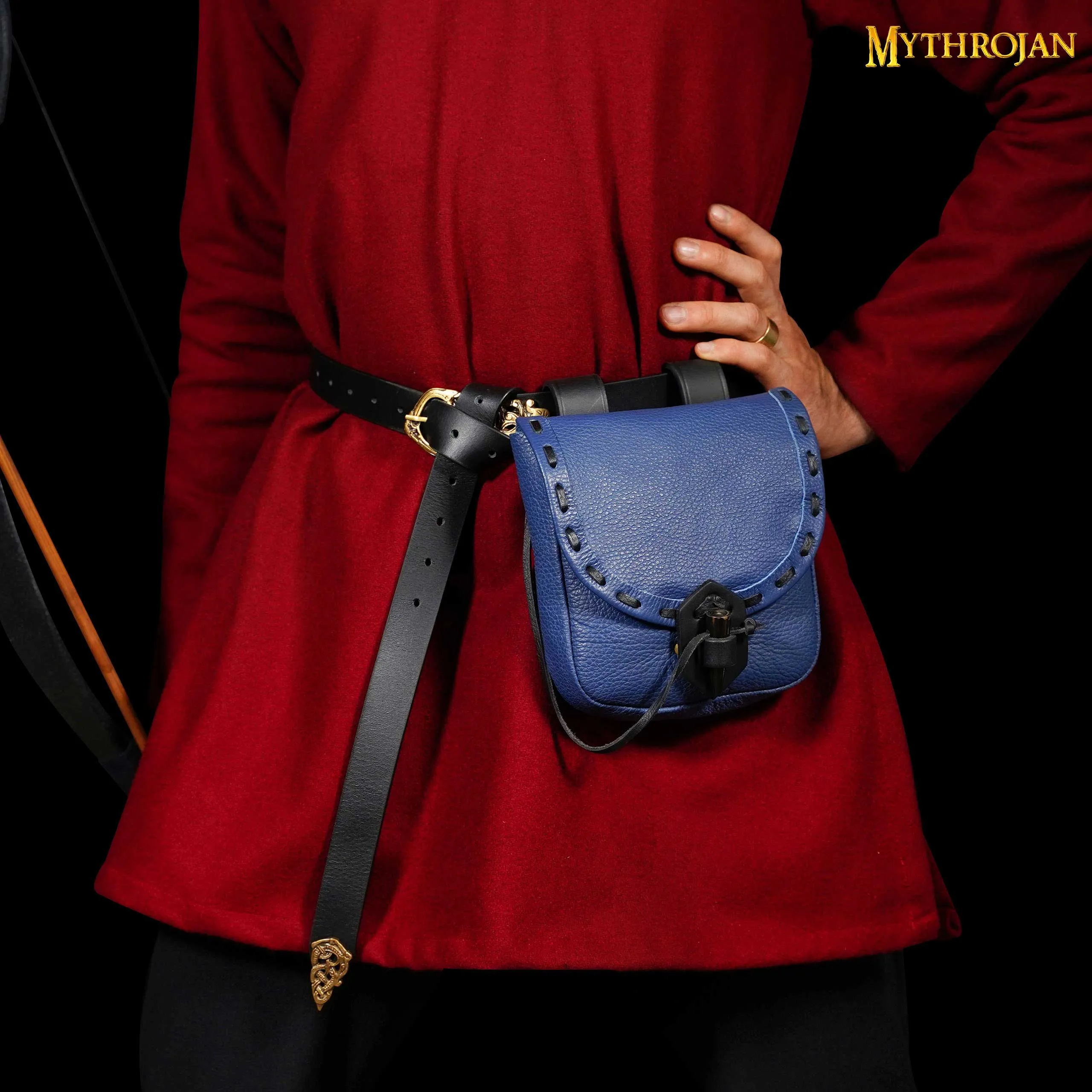 Bag with Horn Toggle - Blue