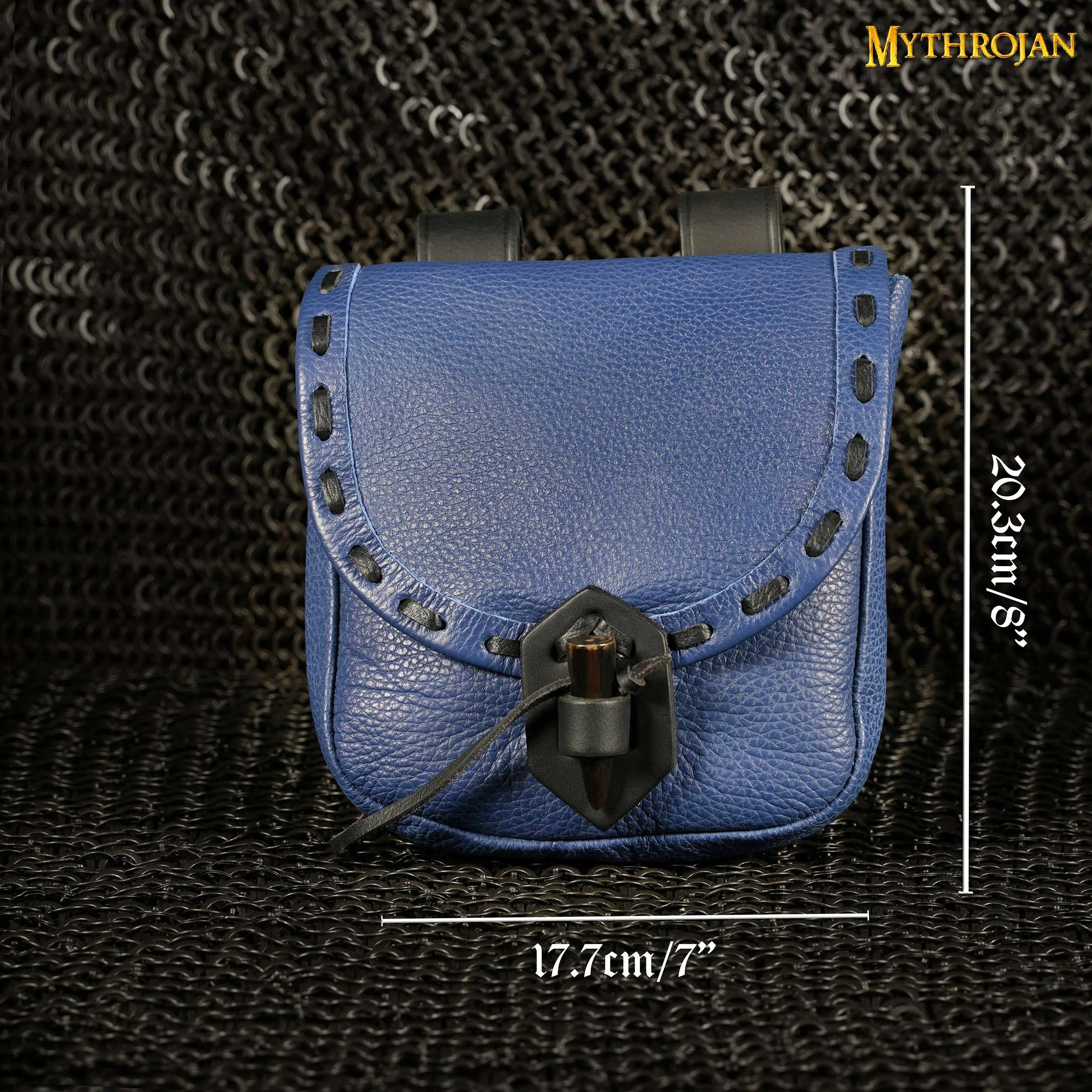 Bag with Horn Toggle - Blue