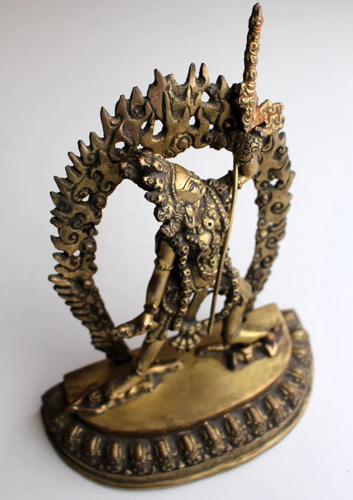 Bajrayogini Copper Statue with Full Frame 9"
