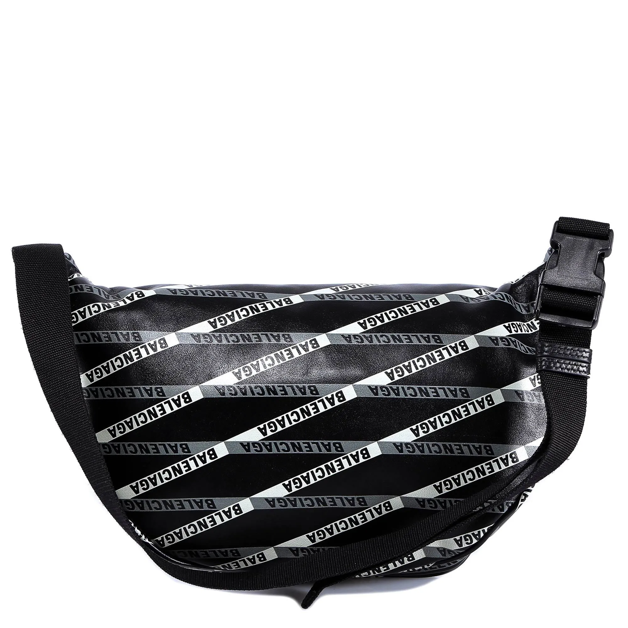Balenciaga All Over Logo Print Belt Bag