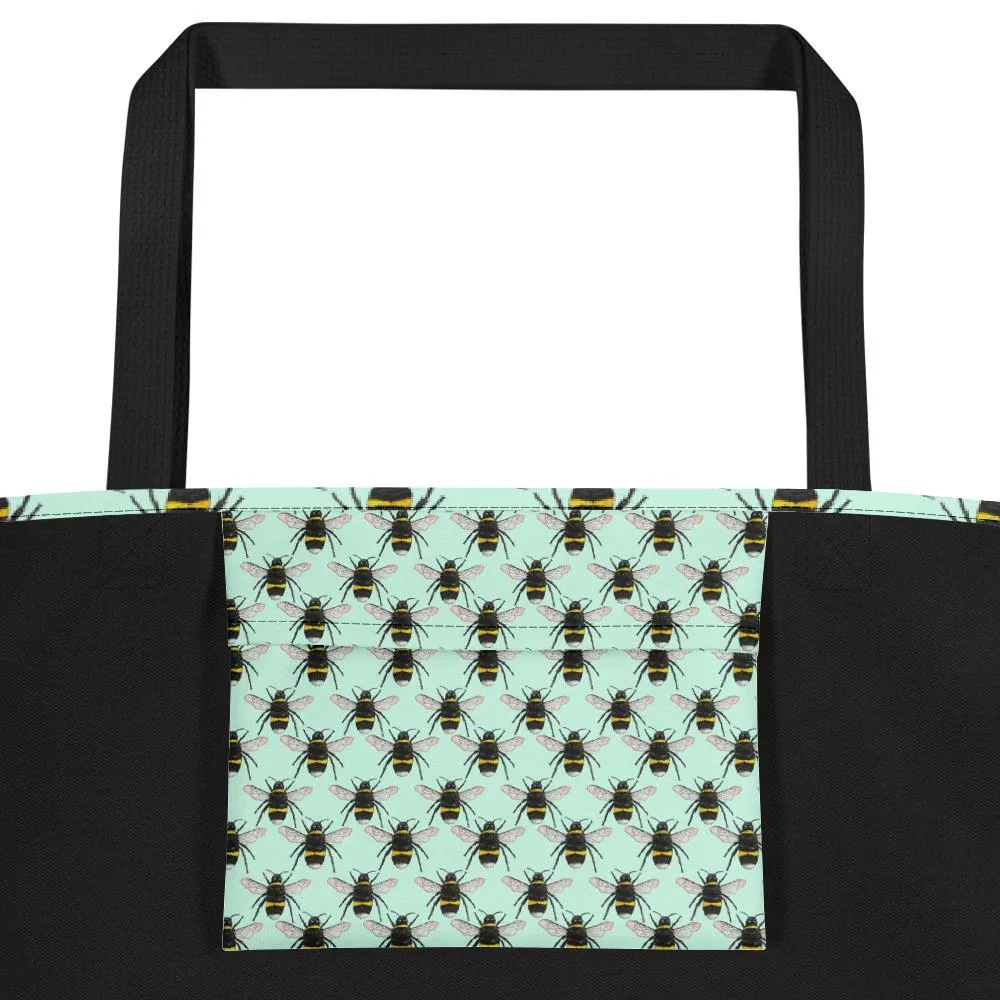 Bees Beach Bag Textiles by Robert Bowen