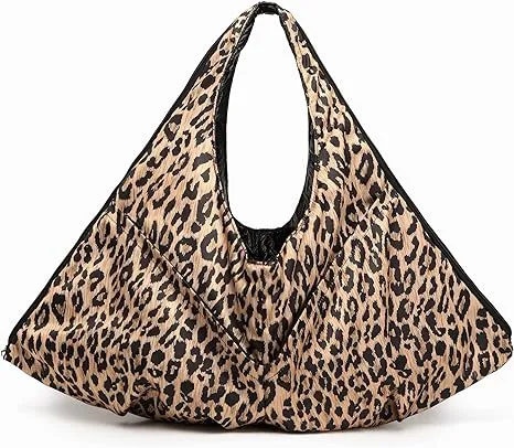 Black Textured Faux Leather Reversible Hobo Handbag