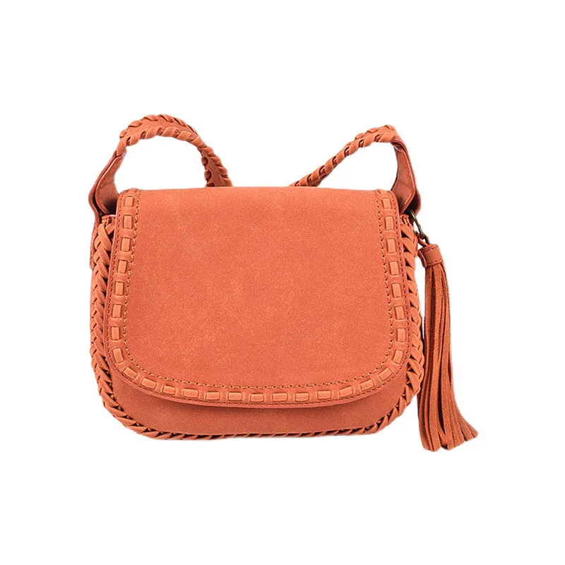Boho Womens Vegan Leather Crossbody Satchel Bag Ladies Shoulder Bag For Women