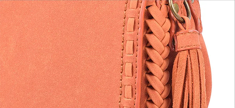 Boho Womens Vegan Leather Crossbody Satchel Bag Ladies Shoulder Bag For Women