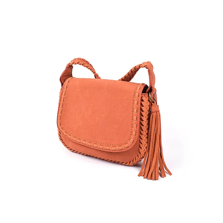 Boho Womens Vegan Leather Crossbody Satchel Bag Ladies Shoulder Bag For Women
