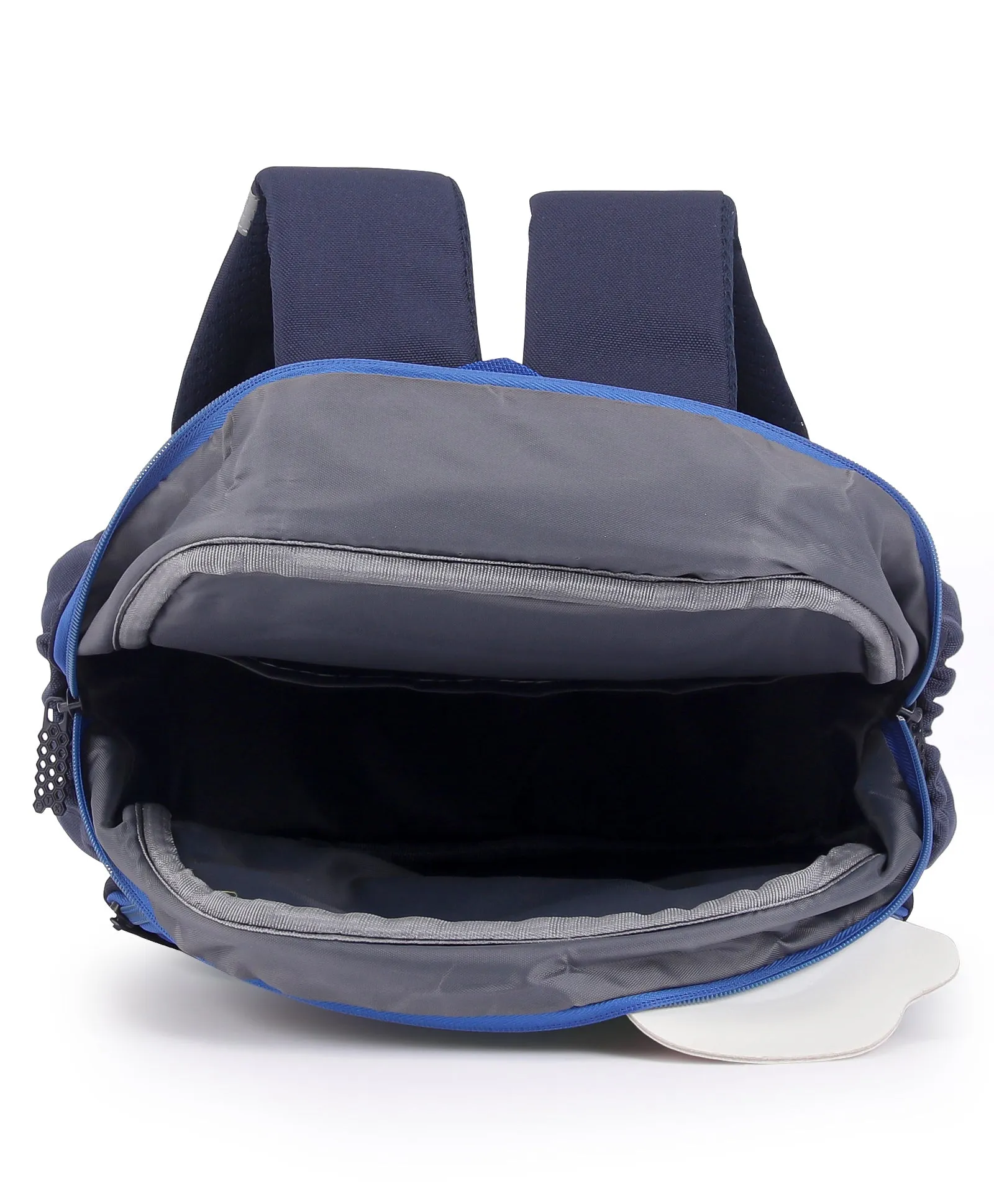Cap Applique Dinosaur Print Backpack - Dark Blue