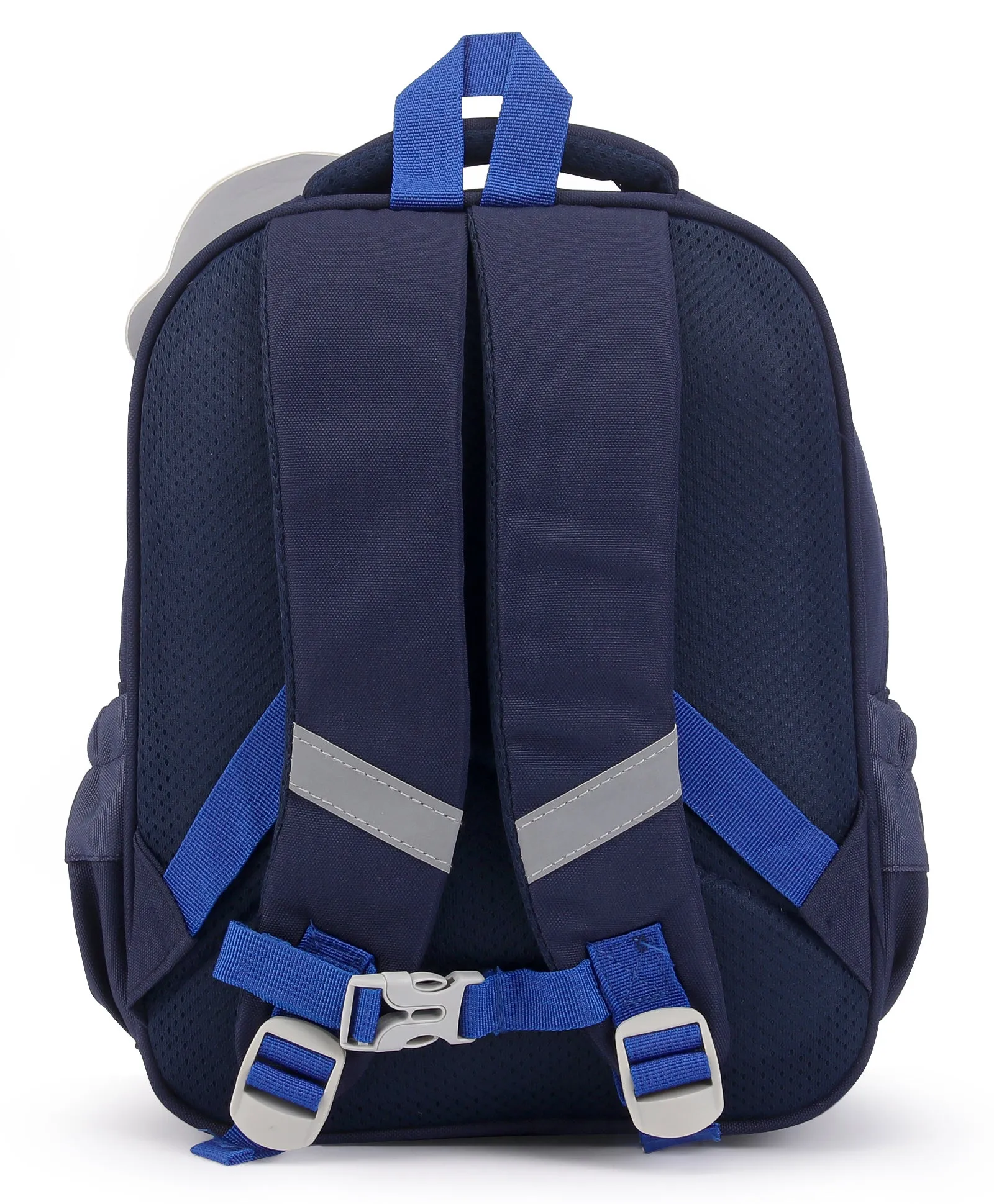 Cap Applique Dinosaur Print Backpack - Dark Blue