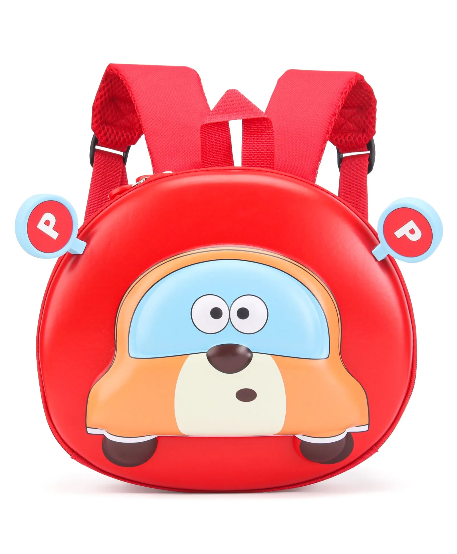 Car Design 3D Hard Case Backpack - Red