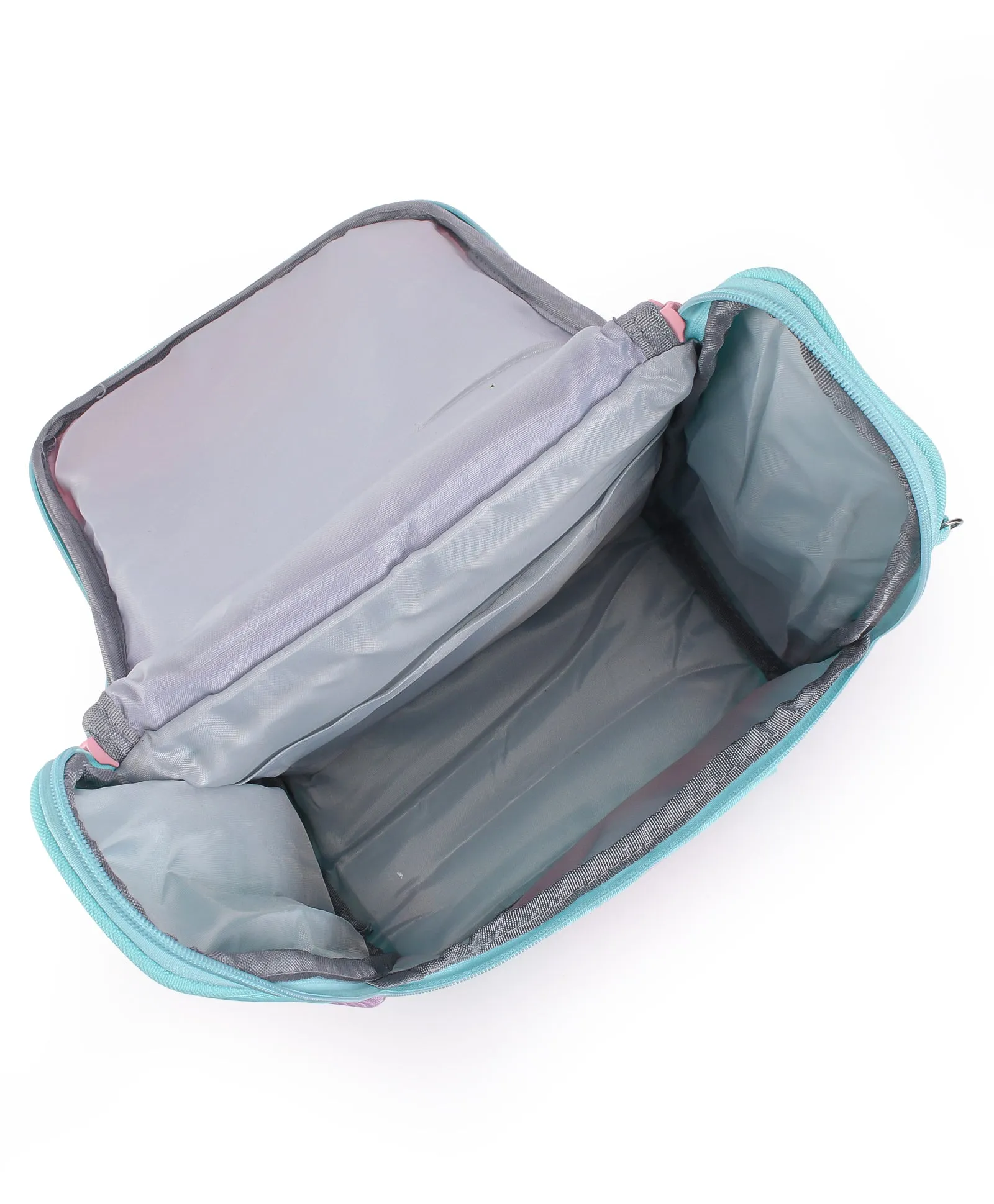 Cat Print Backpack - Sea Green