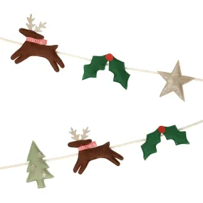 Christmas Festive Icon Felt Garland