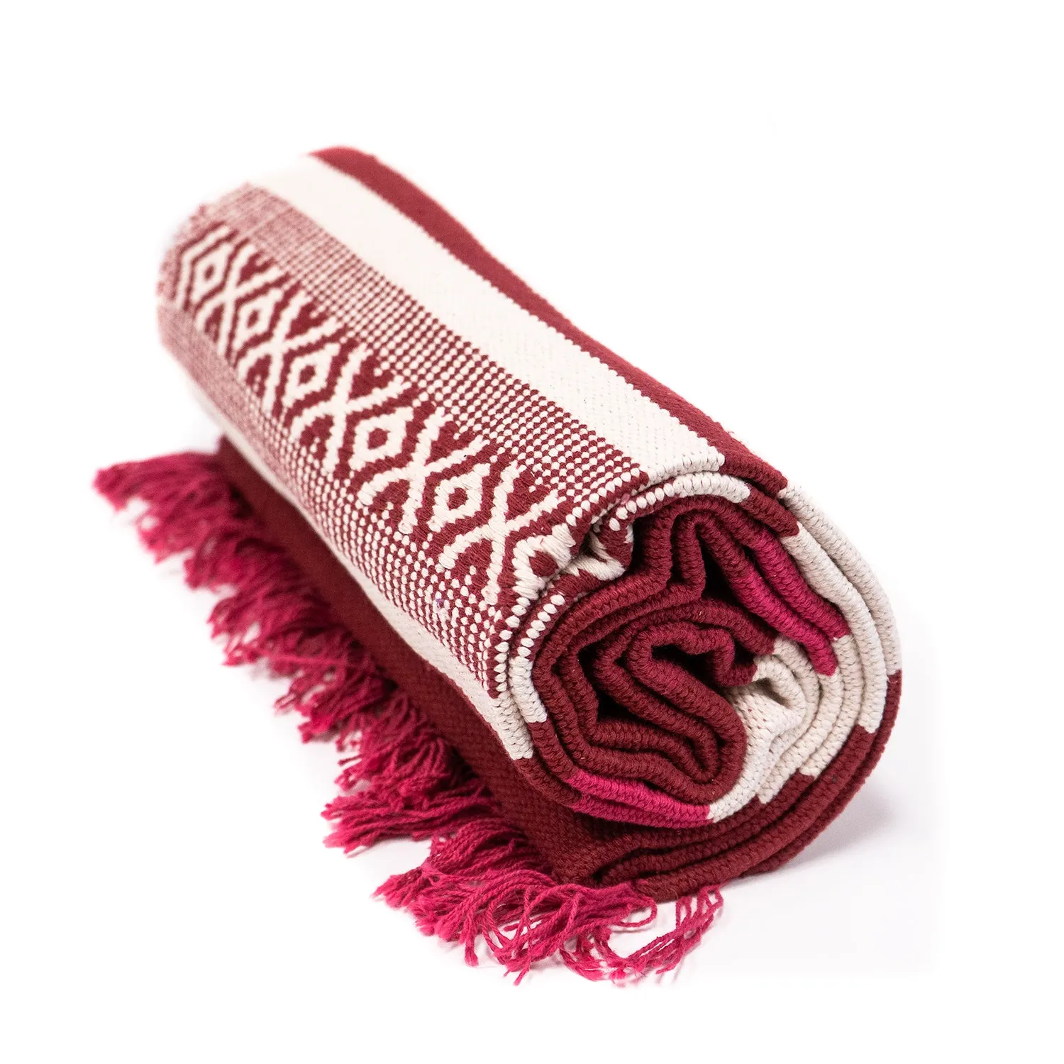 Cotton Multi Shade Yoga Rug