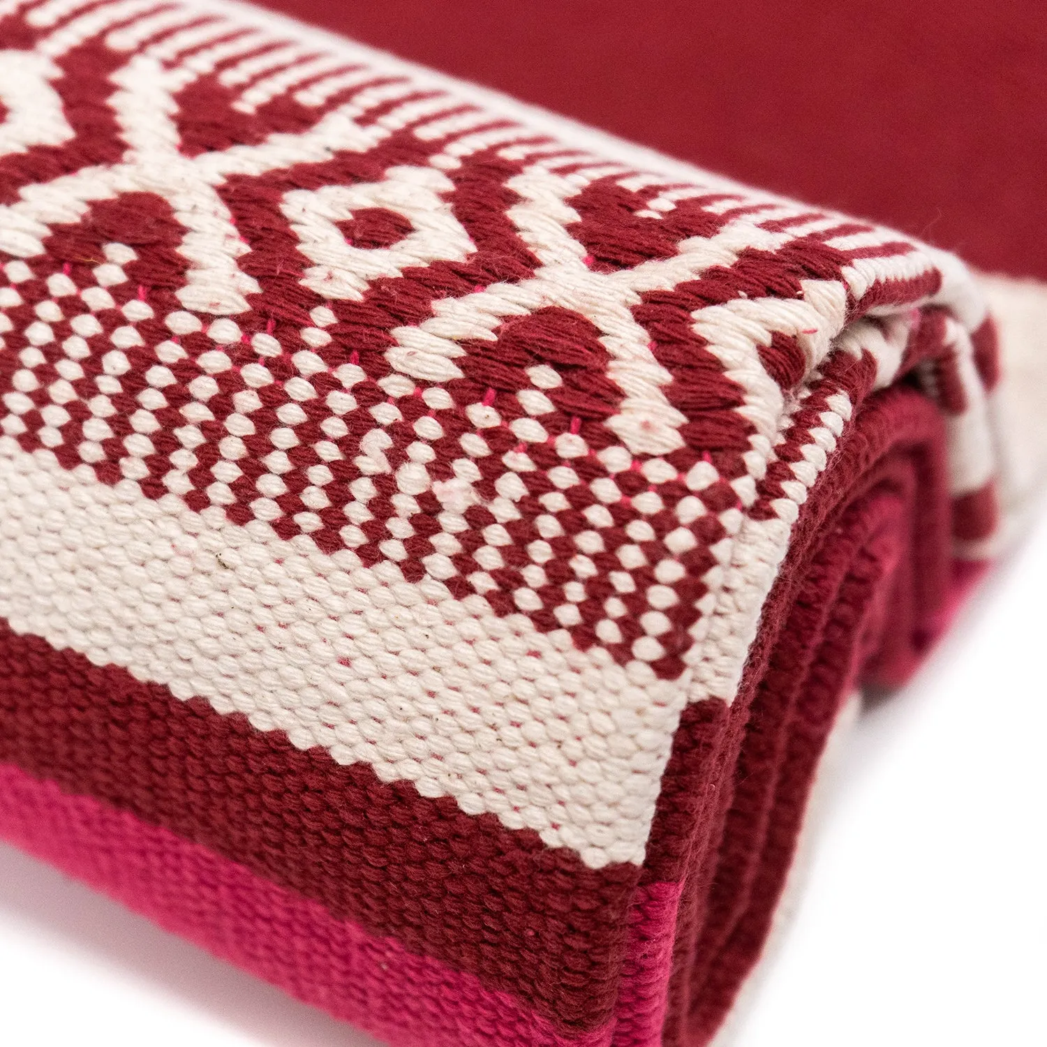 Cotton Multi Shade Yoga Rug
