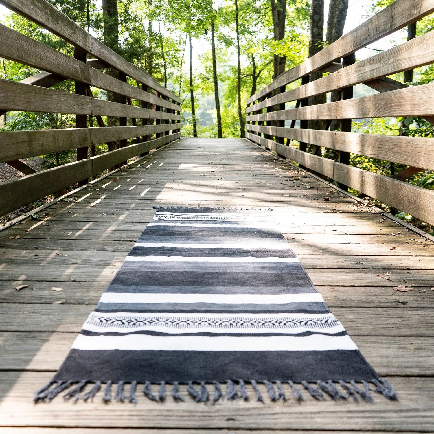 Cotton Multi Shade Yoga Rug