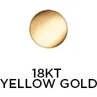 CRISLU Large Bezel Station Anklet Finished in 18kt Yellow Gold