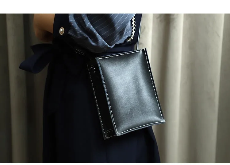 Cute Coffee Leather Phone Purse Women Side Bag Box Phone Crossbody Purse For Women