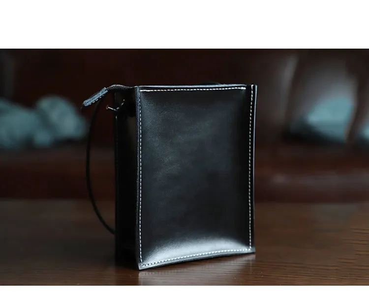 Cute Coffee Leather Phone Purse Women Side Bag Box Phone Crossbody Purse For Women
