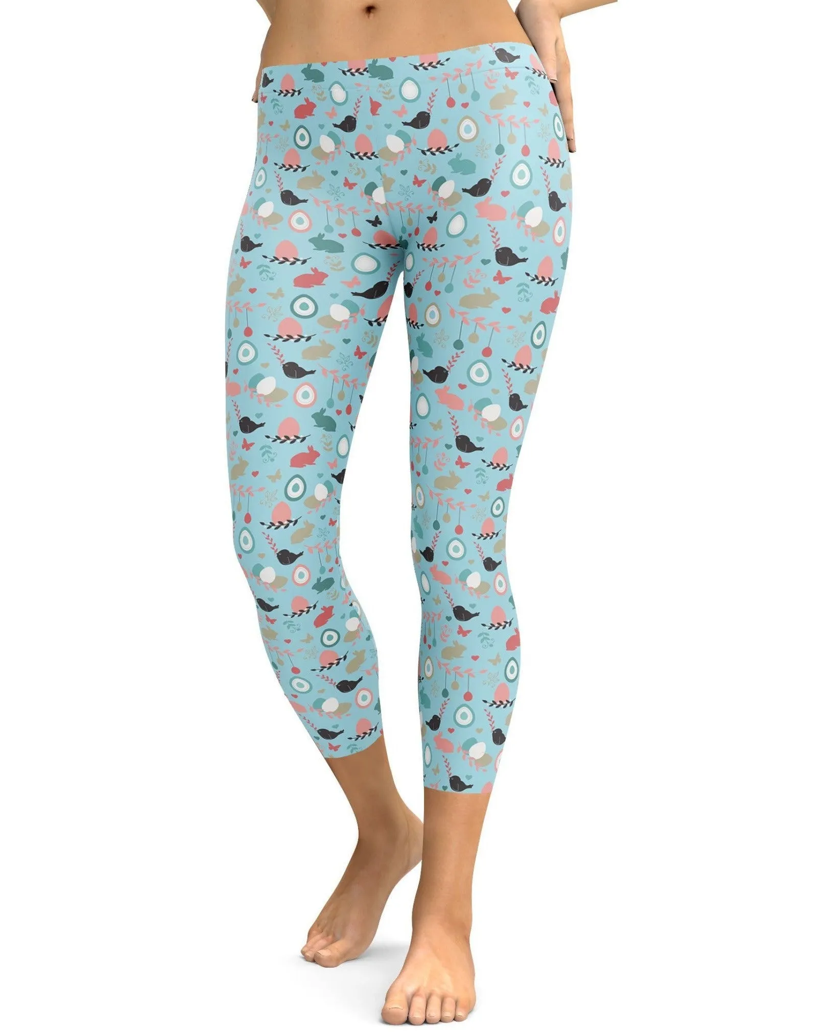 Cute Easter Pattern Capris