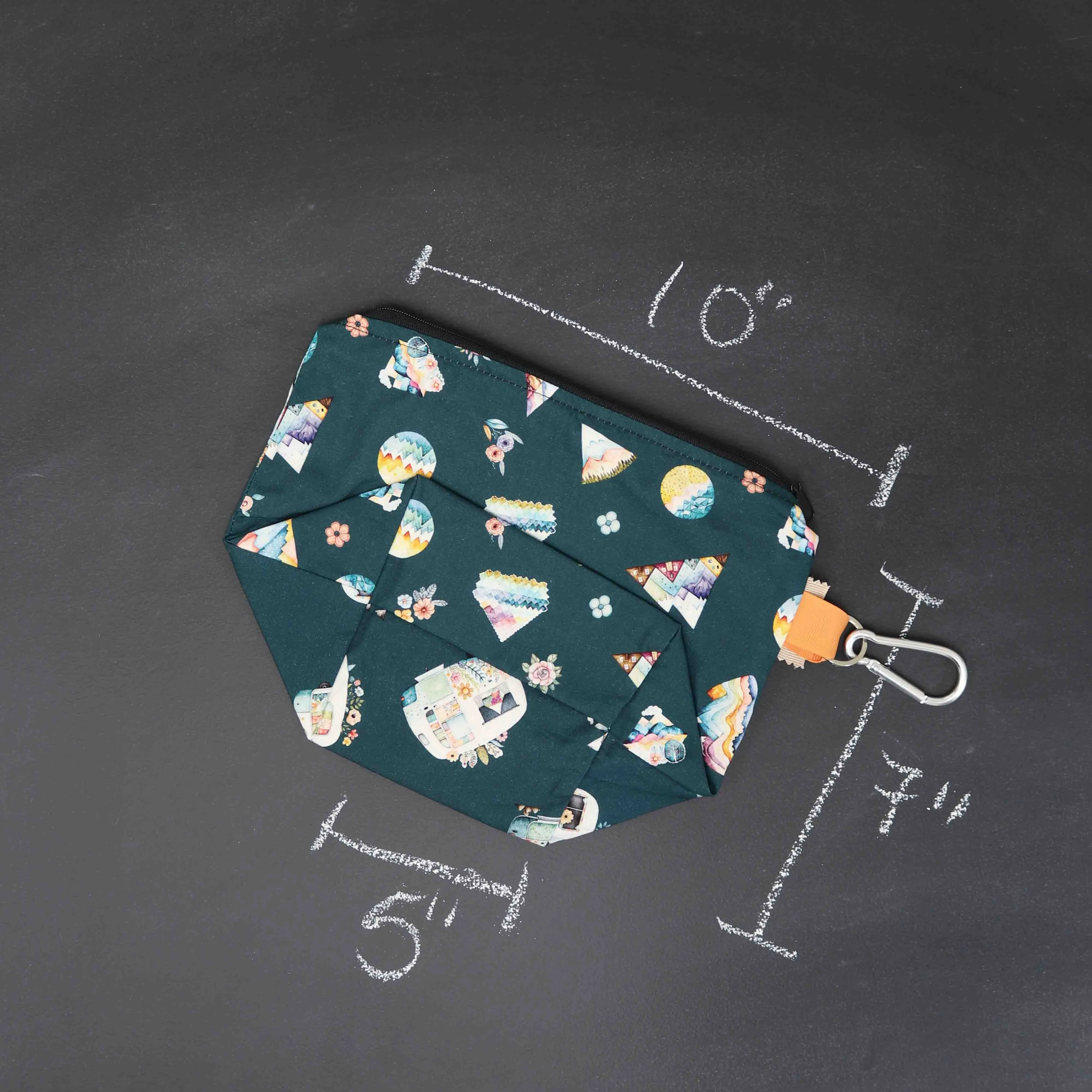 Dice A Lot Project Bag in Among the Wildflowers