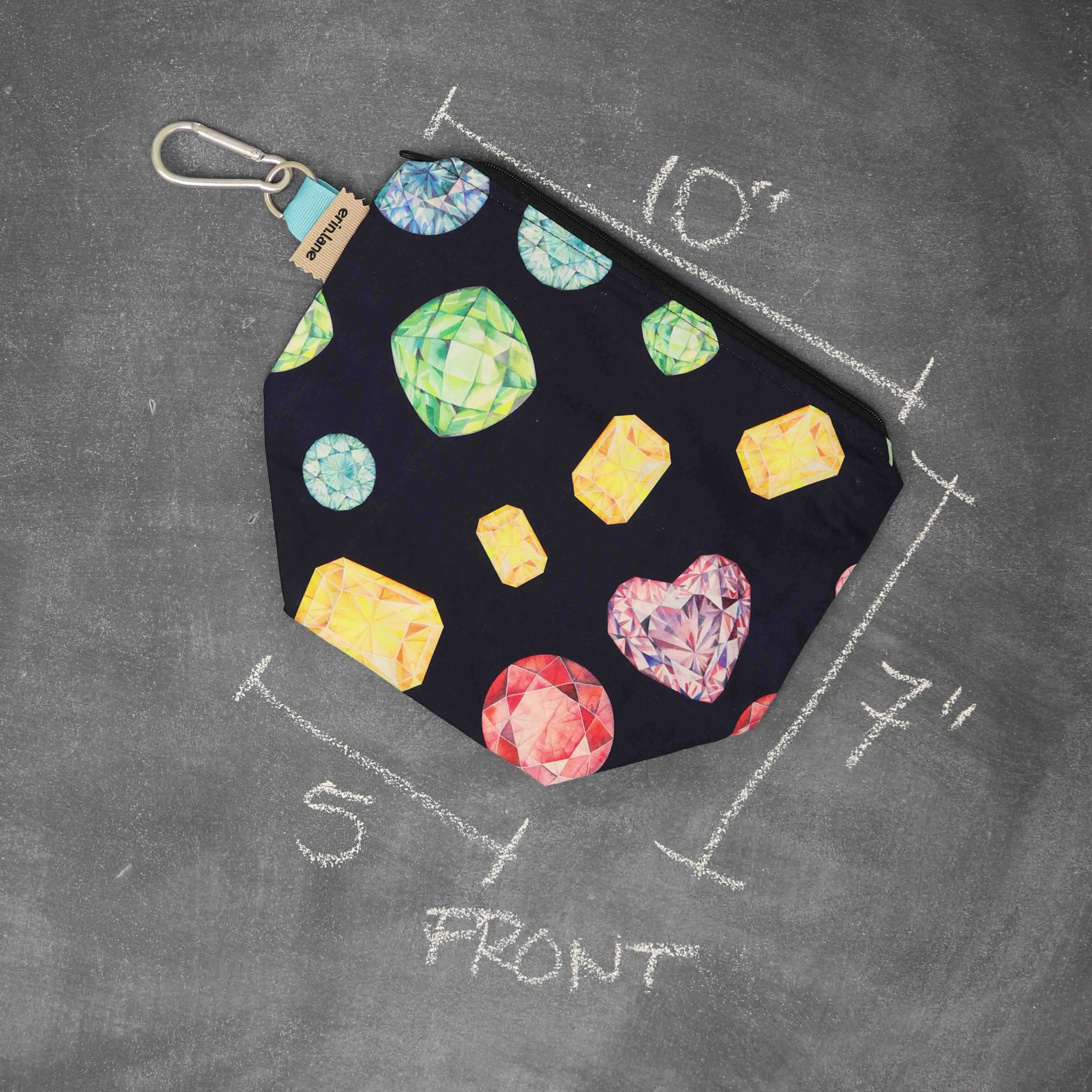 Dice A Lot Project Bag in Multifaceted Hues