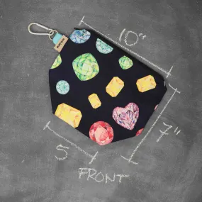 Dice A Lot Project Bag in Multifaceted Hues