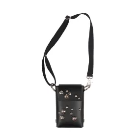 Embellished Leather Phone Bag