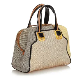 Fendi Colorblock Canvas Chameleon Handbag (SHG-24876)
