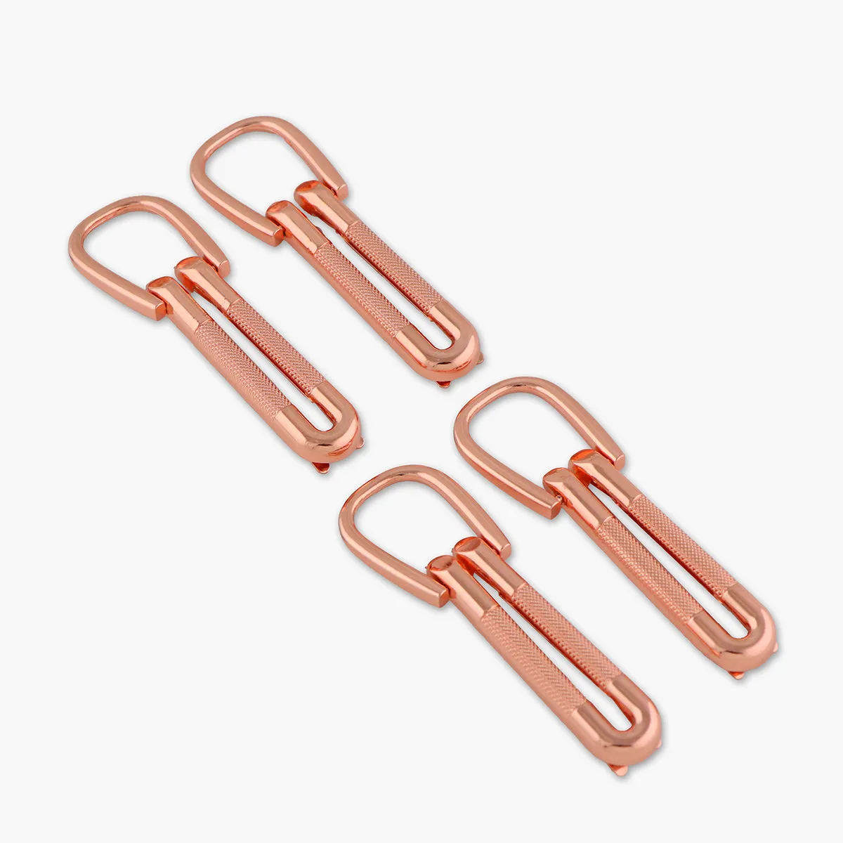 Four Textured Loop Strap Connectors