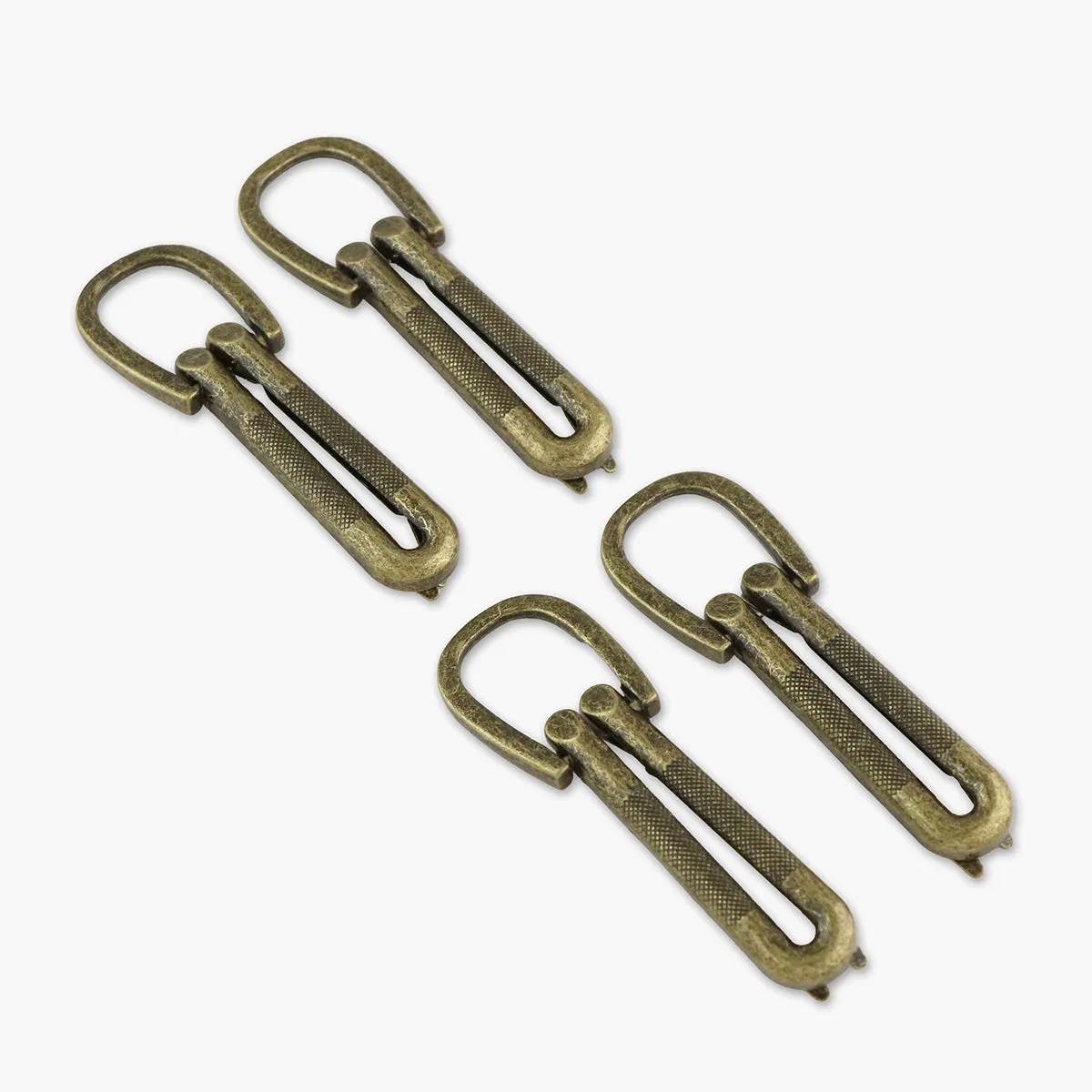 Four Textured Loop Strap Connectors