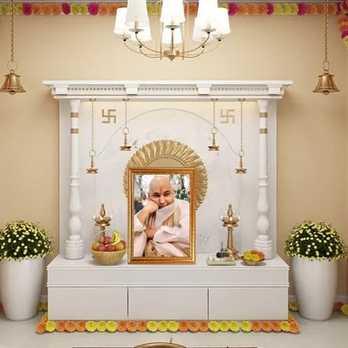Frame Cart Guru Ji Golden Photo Frame : Spiritual Elegance for Your Home Decor. (12 x 18 Inches, Golden 05)