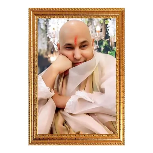 Frame Cart Guru Ji Golden Photo Frame : Spiritual Elegance for Your Home Decor. (12 x 18 Inches, Golden 05)