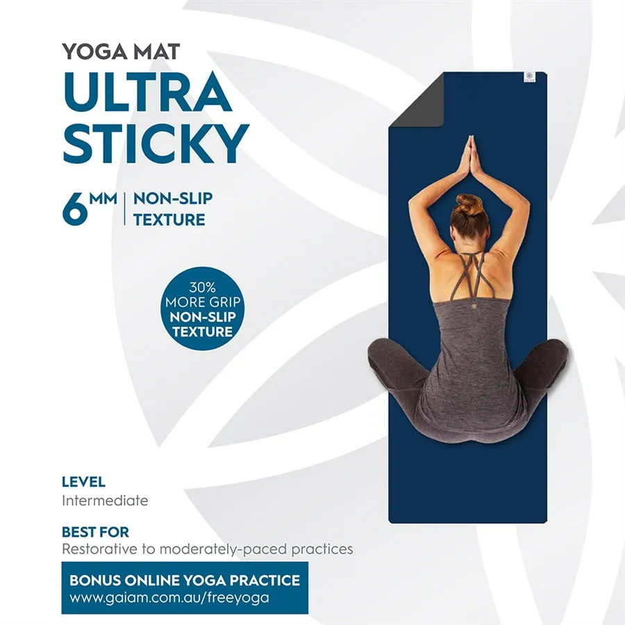 Gaiam Performance Ultra Sticky 6mm Yoga Mat