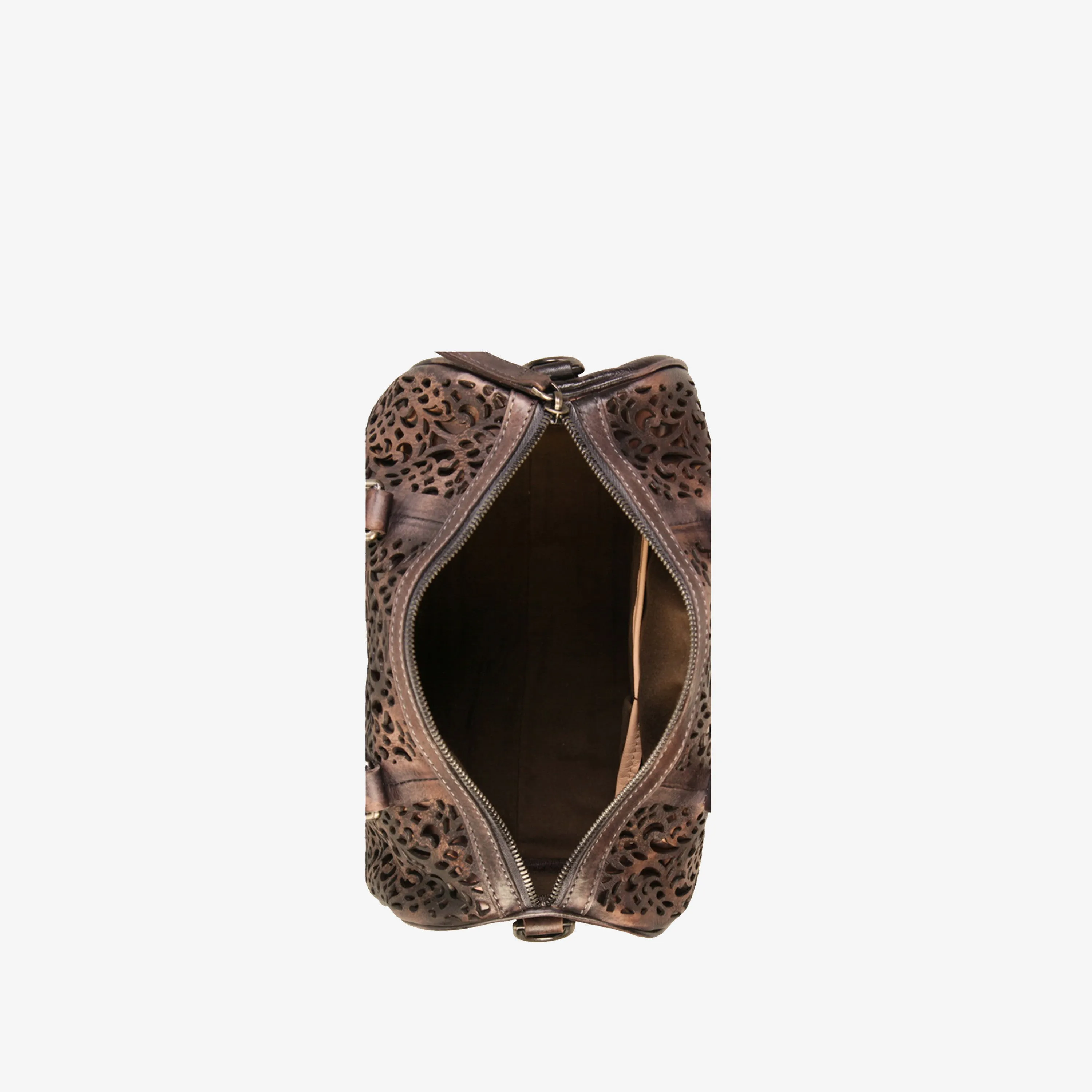 Genuine Leather Unique Design Leser Cut Tote Bag