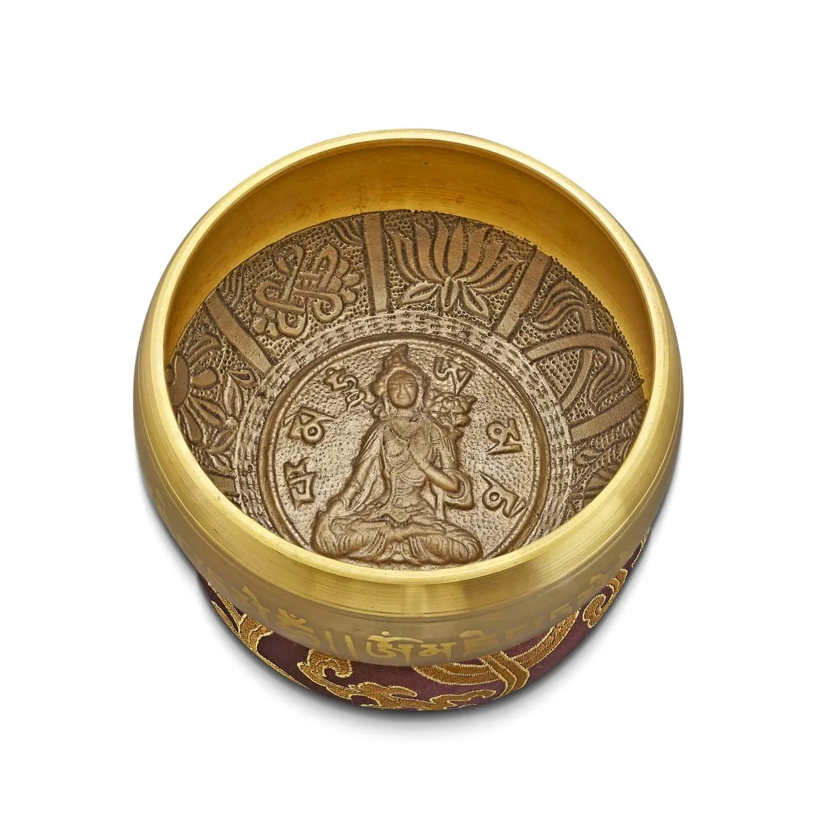 Gold Sacred Mantra Bowls | 5.5 Inches