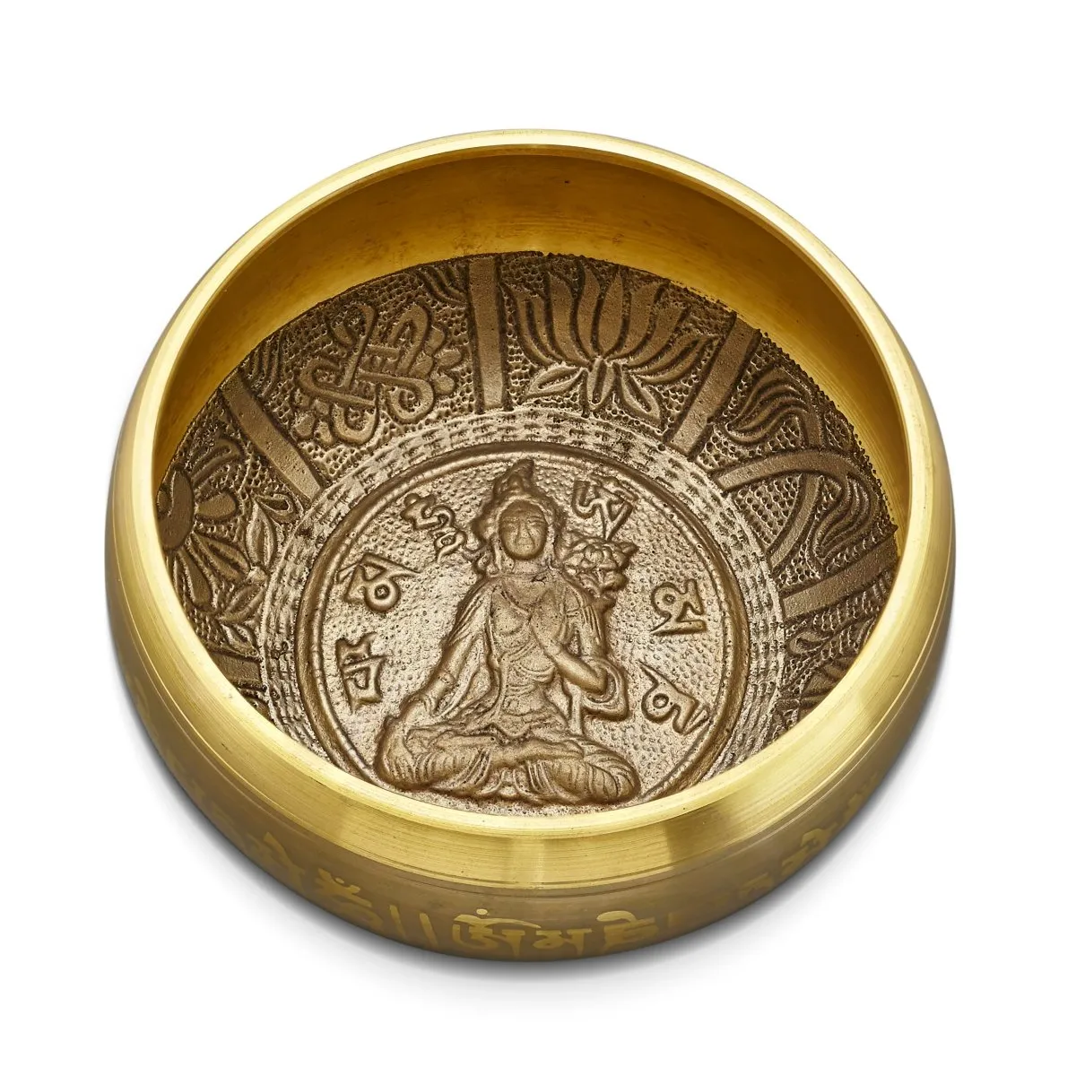 Gold Sacred Mantra Bowls | 5.5 Inches