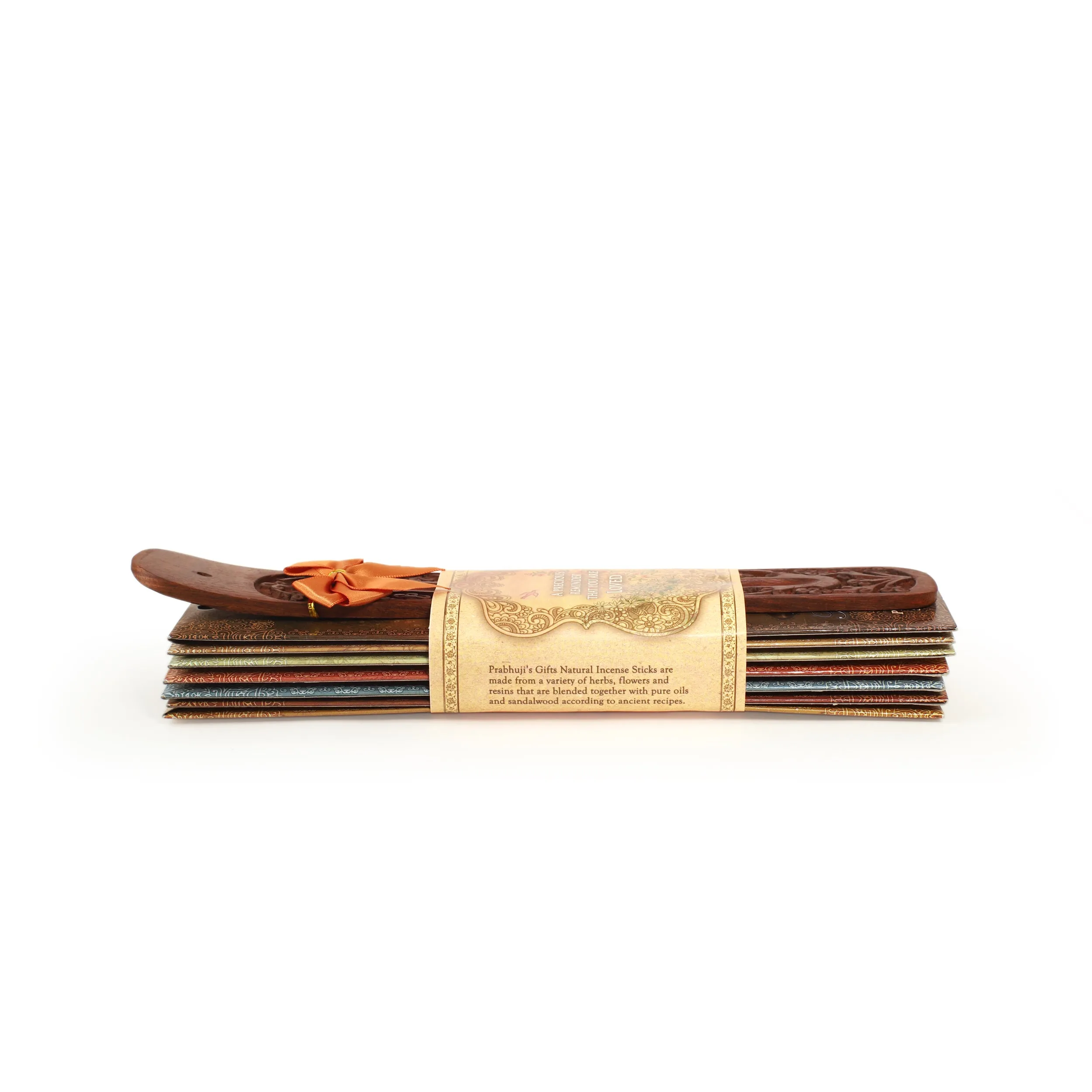 Incense Gift Set - Flat Burner   7 Harmony Incense Stick & greeting A Precious Reminder that You are Loved