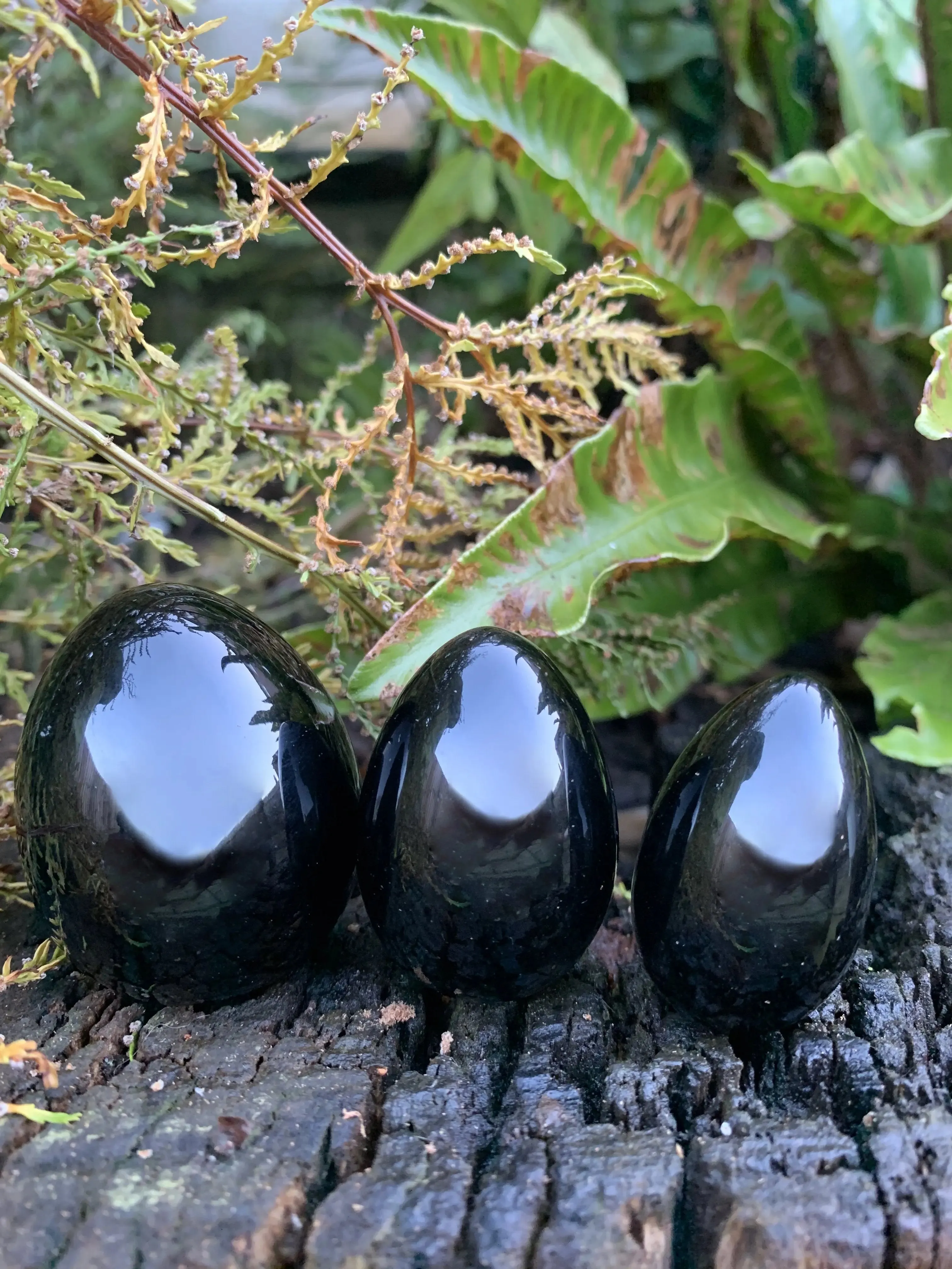 Jet Black Yoni Eggs Undrilled