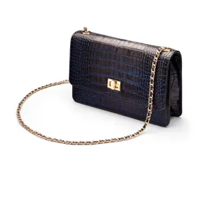 Julia Bag - Navy Croc