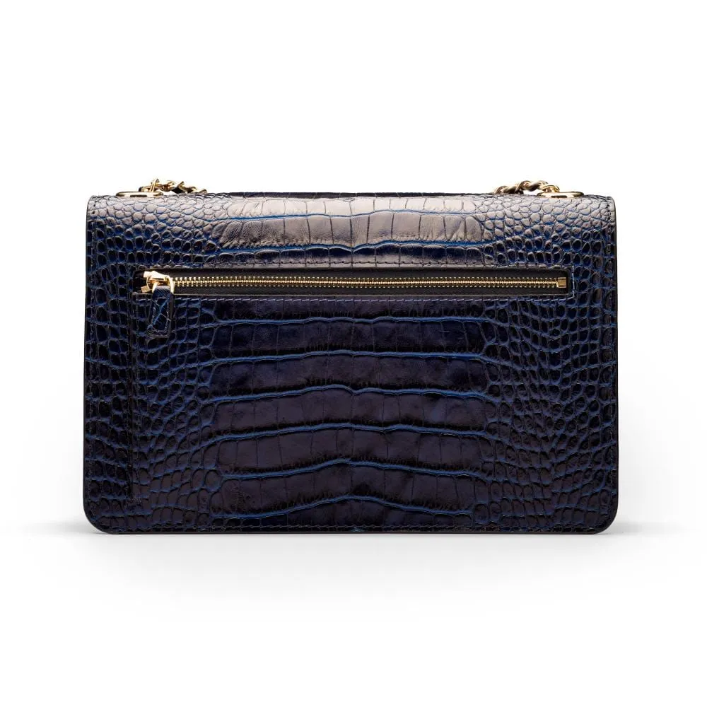 Julia Bag - Navy Croc