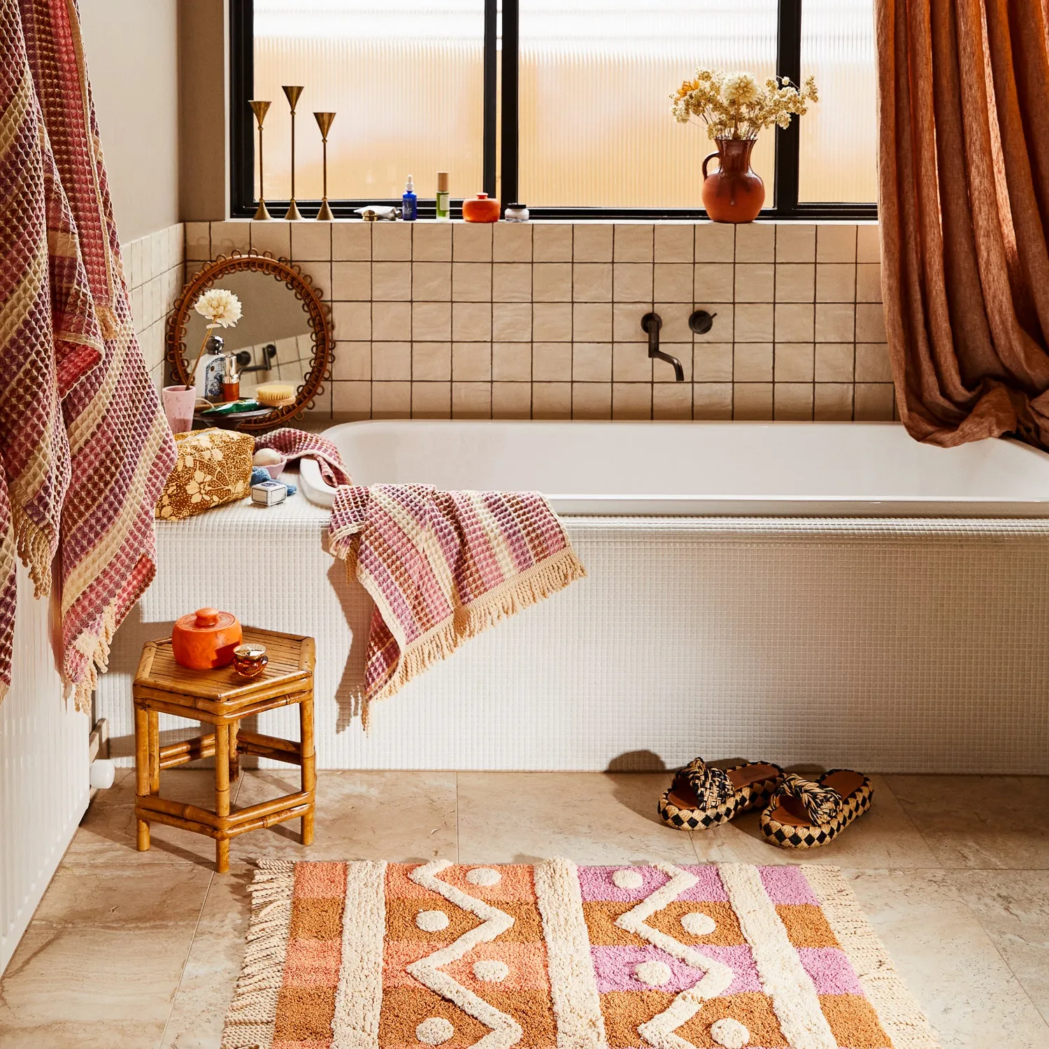 Kanti Waffle Towel - Posy