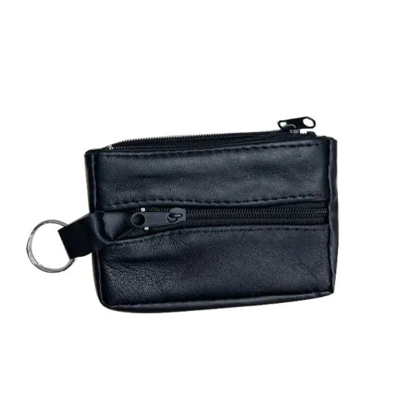 Key Purse With Zippers - 10cm x 6.5cm