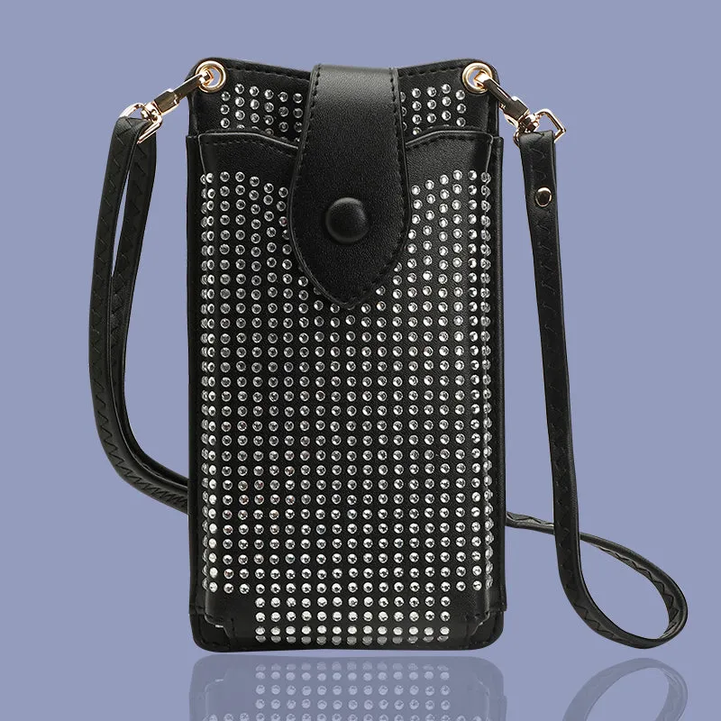 Lavish - EB1126 Black Cross Body Phone Pouch