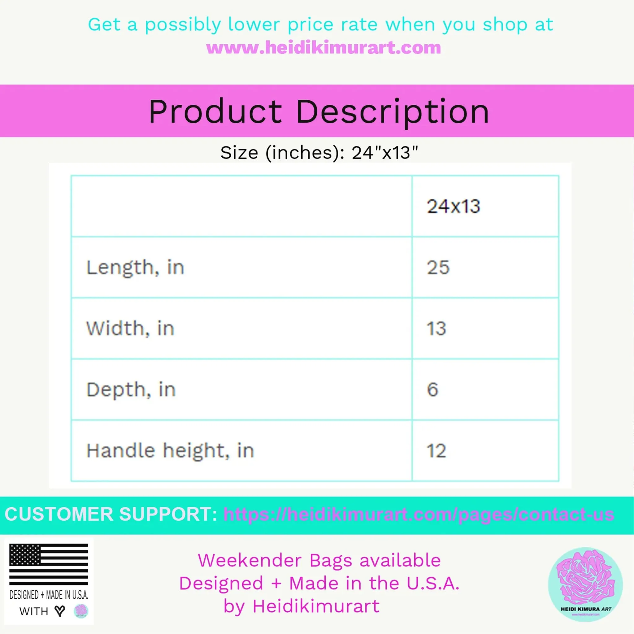 Light Purple Color Weekender Bag, Solid Bright Purple Color 24"x13" Designer Modern Essential Market Large Tote Bag- Made in USA
