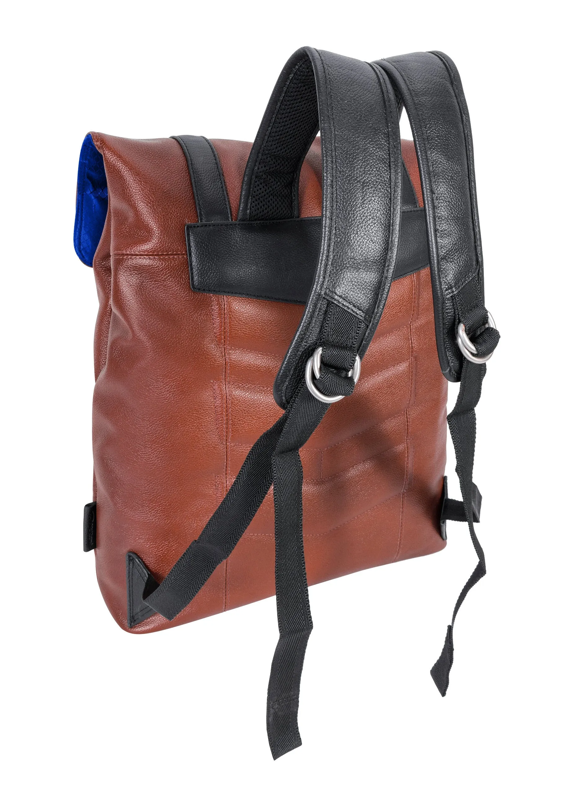 McKlein ELEMENT 17" Leather, Two-Tone, Flap-Over, Laptop & Tablet Backpack