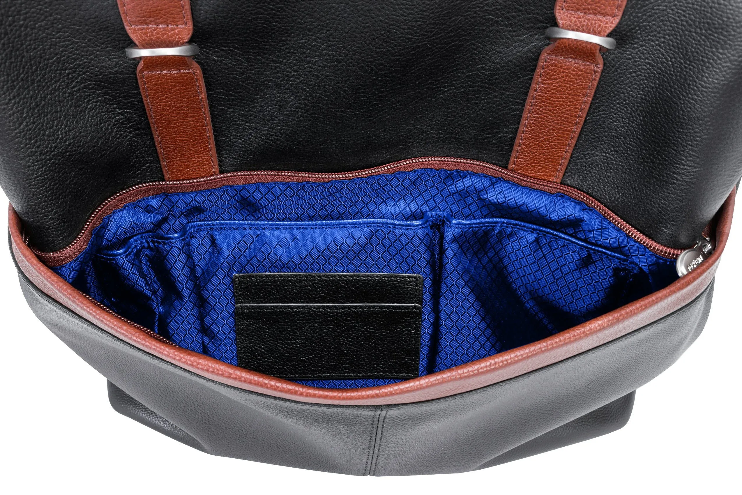 McKlein ELEMENT 17" Leather, Two-Tone, Flap-Over, Laptop & Tablet Backpack