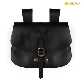 Medieval Leather Bag - Black
