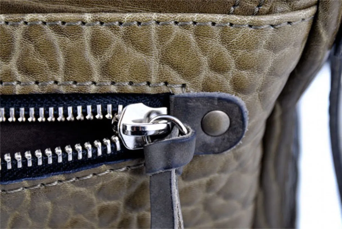 Messenger Bag - Buffalo Leather Messenger Bag - Moss