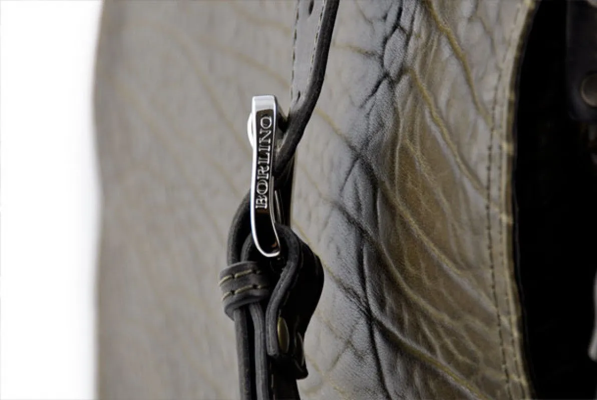 Messenger Bag - Buffalo Leather Messenger Bag - Moss